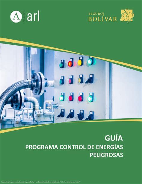 Guia Programa Control Energias Peligrosas Gu A Inspecciones De