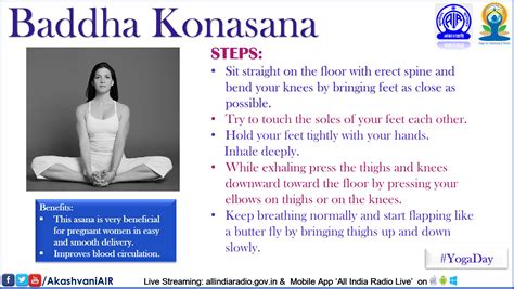 Baddha Konasana Steps