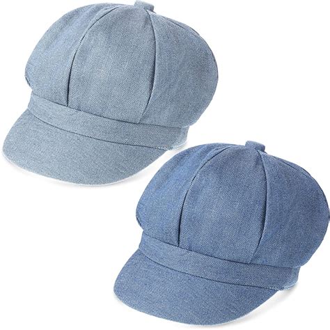 Pieces Women Newsboy Cap Visor Beret Hats Soft Panels Vintage