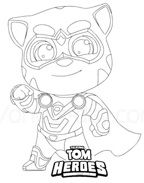 Talking Tom Heroes Coloring Pages - Free Printable Coloring Pages for Kids