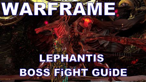 Warframe Magnacidium LEPHANTIS Assassination Solo Boss Fight Guide