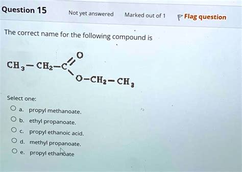 Solved The Correct Name For The Following Compound Is Ch3 Ch Chch