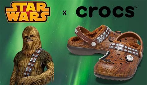 Now Available Star Wars X Crocs Classic Lined Clogs Chewbacca