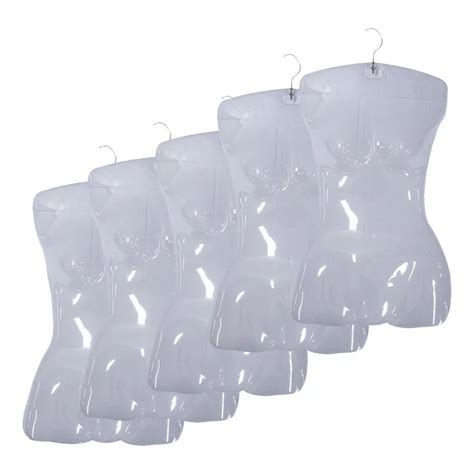 Cabides Corpinho Pvc Feminino Busto Collant Biquíni Transparente Kit