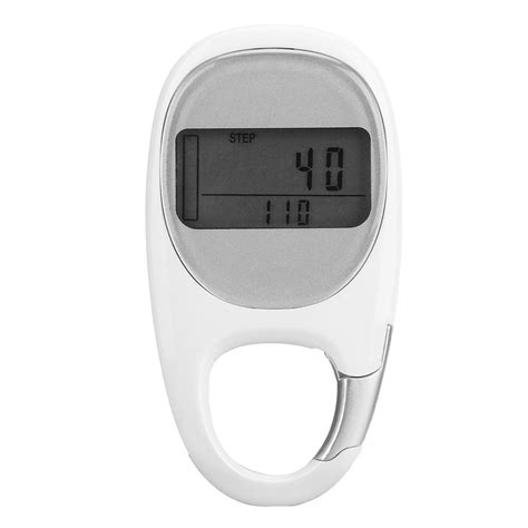 2024 Step Counter Power Saving Mode Clear Lcd Display Simple Carabiner