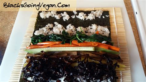 Vegan Kimbap Recipe - Blacks Going Vegan! : Blacks Going Vegan!