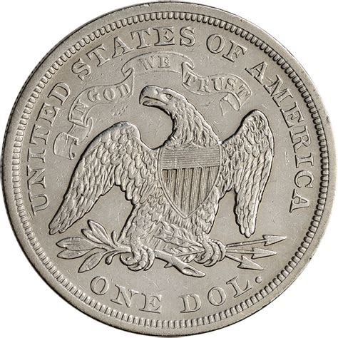 Us Seated Liberty Silver Dollar Au Details Cleaned Ebay