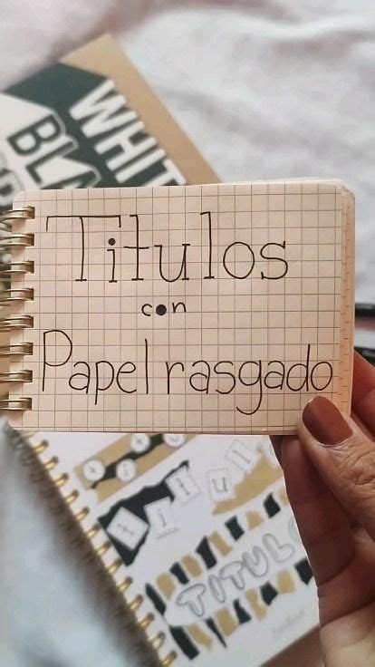 Melijaznotes On Instagram T Tulos Con Papel Rasgado Utiliza Los