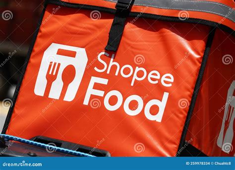 Shopee Food Logo On Container Bag Editorial Image Cartoondealer The