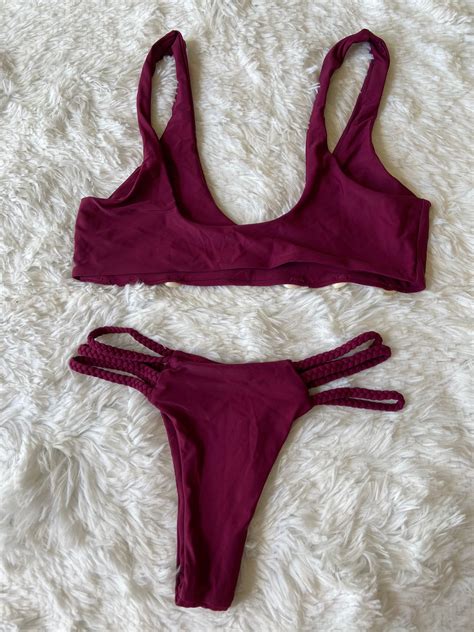 Bikini Malla Bordo Con Caracolas Saldos Vip Tienda Virtual