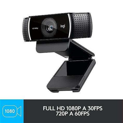 Webcam Full Hd Logitech C922 Pro Stream Com Microfone Embutido 1080p E Tripé Incluso