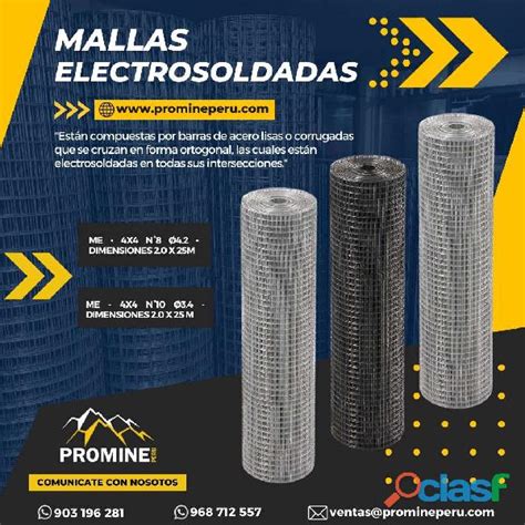 Mallas Electrosoldadas Herramientas Mineria Promine Arequipa