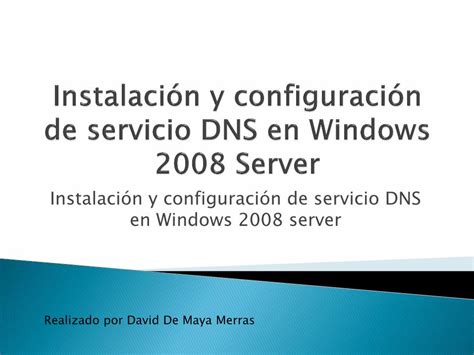 Pdf Instalaci N Y Configuraci N De Servicio Dns En Windows Pdfslide