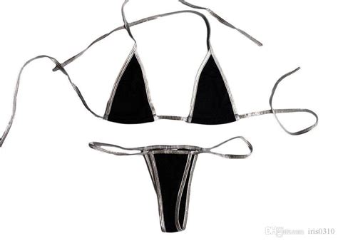 Hot Sexy Frauen Brasilianisches Dreieck Micro Bikini Low Rise Badeanzug Bademode Beachwear Weiß