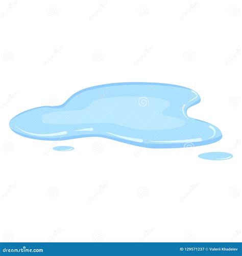 Water Puddle Vector Cartoon | CartoonDealer.com #168679837