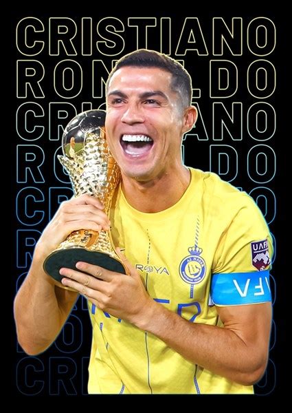 Cristiano Ronaldo Al Nassr Posters And Prints By Qreative Printler