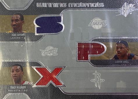 Sold Price SPX Kobe Bryant LeBron James Tracy McGrady May 6