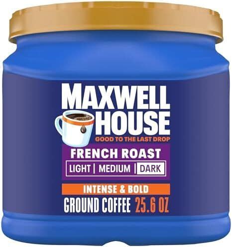 Maxwell House French Roast Dark Roast Ground Coffee 25 6 Oz Canister