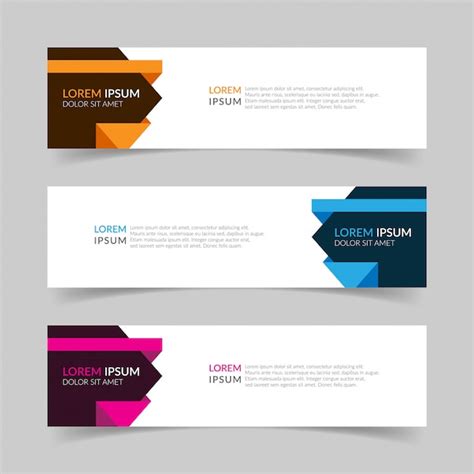 Premium Vector Abstract Banner Modern Template