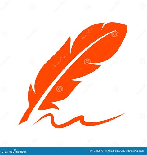 Icono Retro Del Vector De La Pluma De La Escritura Ilustración del