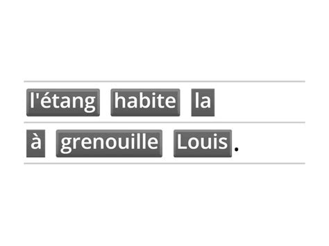 Llg Mets Les Mots En Ordre Unjumble