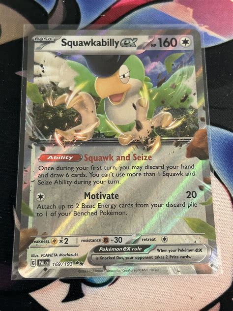 Pokémon TCG Squawkabilly ex Scarlet Violet Paldea Evolved 169 193