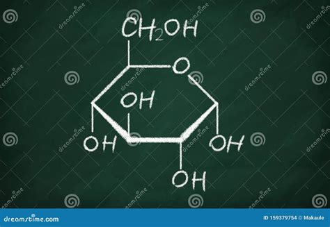 Modelo Estrutural De Glicose Ilustração Stock Ilustração De Liso