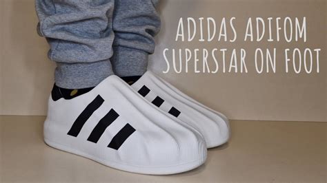 Adidas Adifom Superstar White On Foot YouTube