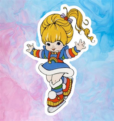 Rainbow Brite Stickers Vinyl Decal Laptop Decal Rainbow Etsy