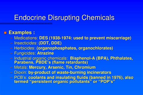 Ppt Endocrine Disruptors Clinical And Public Health Implications