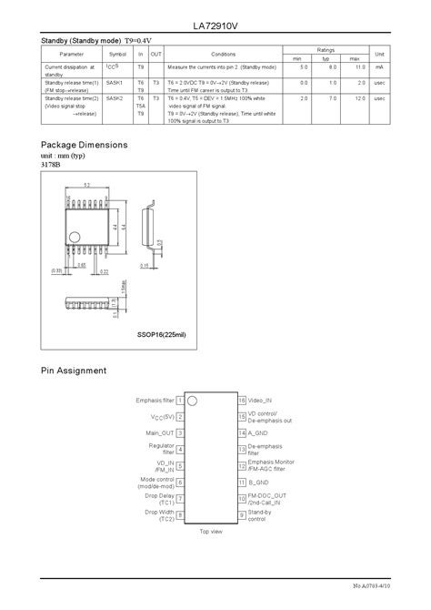 LA72910V TLM H onsemi 安森美 LA72910V TLM H中文资料 价格 PDF手册 立创电子商城