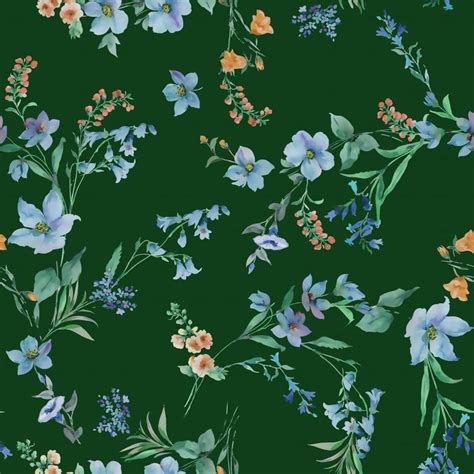 Beautiful Green Floral Wallpaper