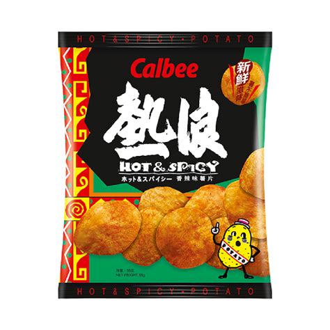 Calbee Potato Crisps Hot And Spicy 55g