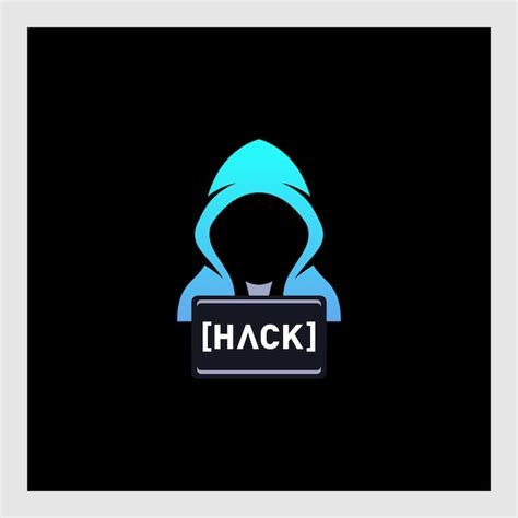 Premium Vector | Hacker character logo design