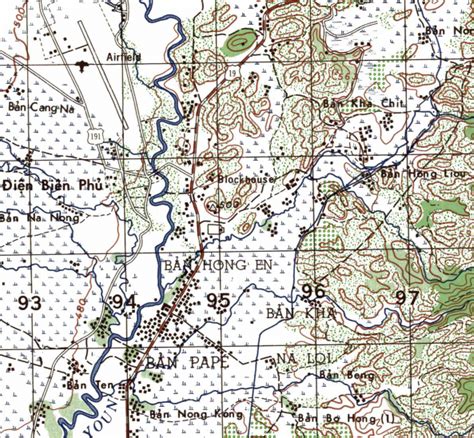 Dien Bien Phu, Vietnam Topographical Map – Battle Archives