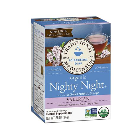 Traditional Medicinals Packs Organic Nighty Night Valerian Tea