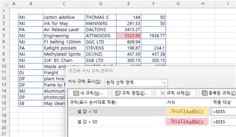 엑셀 및 구글 스프레드시트에서 조건부 서식을 복사하는 방법