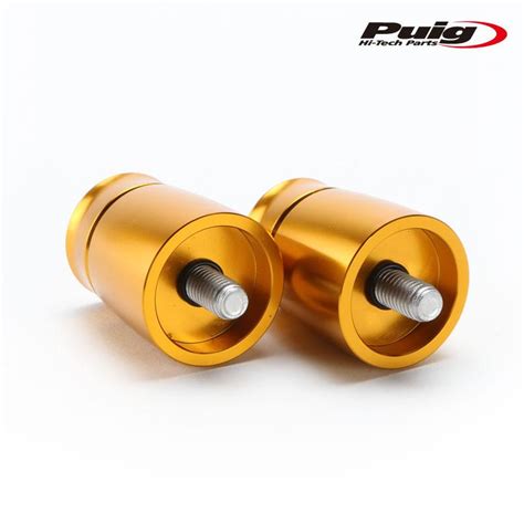 Puig O Short Bar Ends Weights With Rim Gold Kawasaki Er N