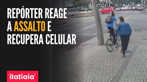 REPÓRTER REAGE A TENTATIVA DE ROUBO CORRE ATRÁS DO LADRÃO E RECUPERA