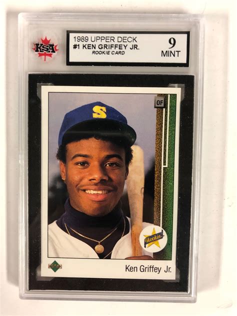 1989 UPPER DECK #1 KEN GRIFFEY JR. ROOKIE CARD (9 MINT) KSA