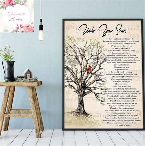 Godsmack Under Your Scars Lyrics Poster When Legends Rise - Etsy