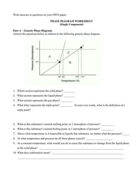 30 Phase Diagram Worksheet Worksheets Decoomo