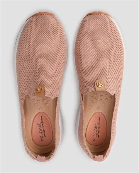 Riachuelo Tênis casual feminino reflex sense Nude Modare