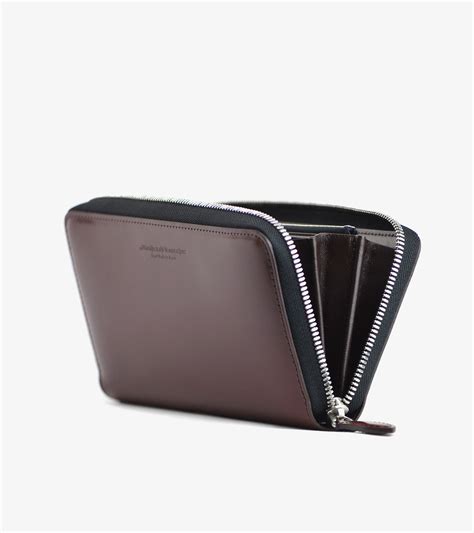 Cordovan Zipped Long Wallet The Warmthcrafts Manufacture Web Store