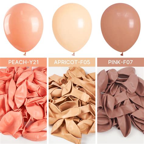 Snapklik Nude Balloons 120 Pcs 5 Inch Boho Apricot Balloons Beige Balloons For Balloon