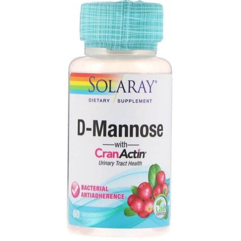 Solaray D Mannose With Cranactin 60 Capsules Pharmaholic