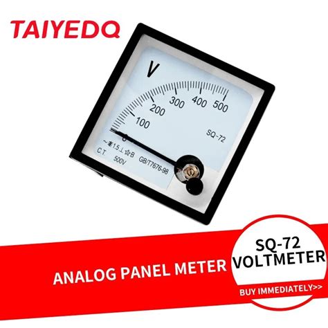 Medidor De Voltaje De Panel Anal Gico SQ72 Volt Metro 72x72mm AC 0 450V