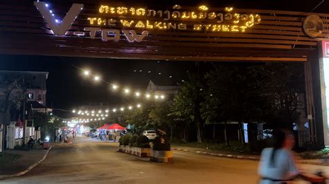 Vang Vieng Laoswalking Street Night Market K Youtube