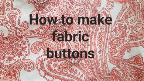 How To Make Fabric Buttons Without Machine How To Make Fabric Button