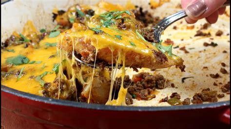 Cheesy Potato Taco Casserole Youtube